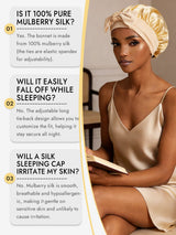 [Champagne] SilkSilky-CA Sleep Cap 006
