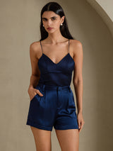 [Dark Blue] SilkSilky-CA Women's Shorts 006