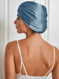 SilkSilky CA Pure Silk Sleep Cap SteelBlue 003