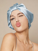 [Light Blue] SilkSilky-CA Sleep Cap 001