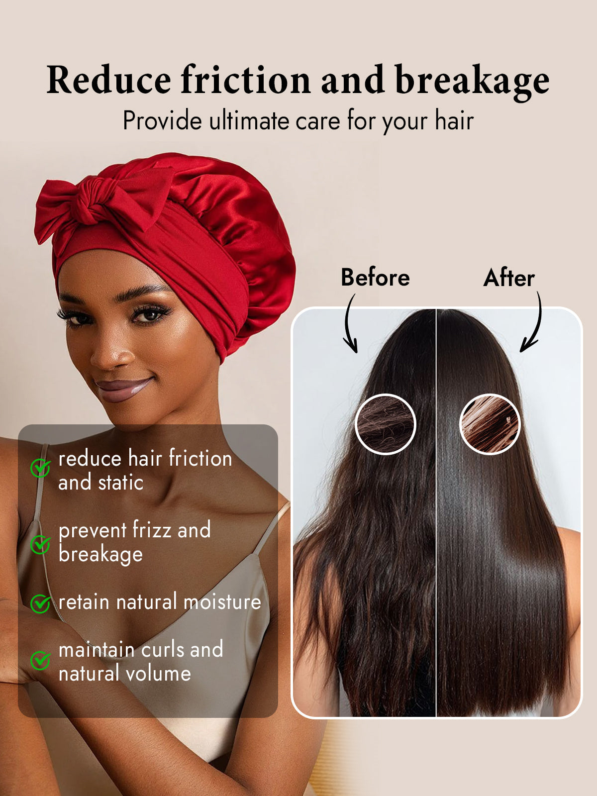 [Wine] SilkSilky-CA Pure Silk Sleep Cap 003