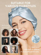 [Light Blue] SilkSilky-CA Sleep Cap 005