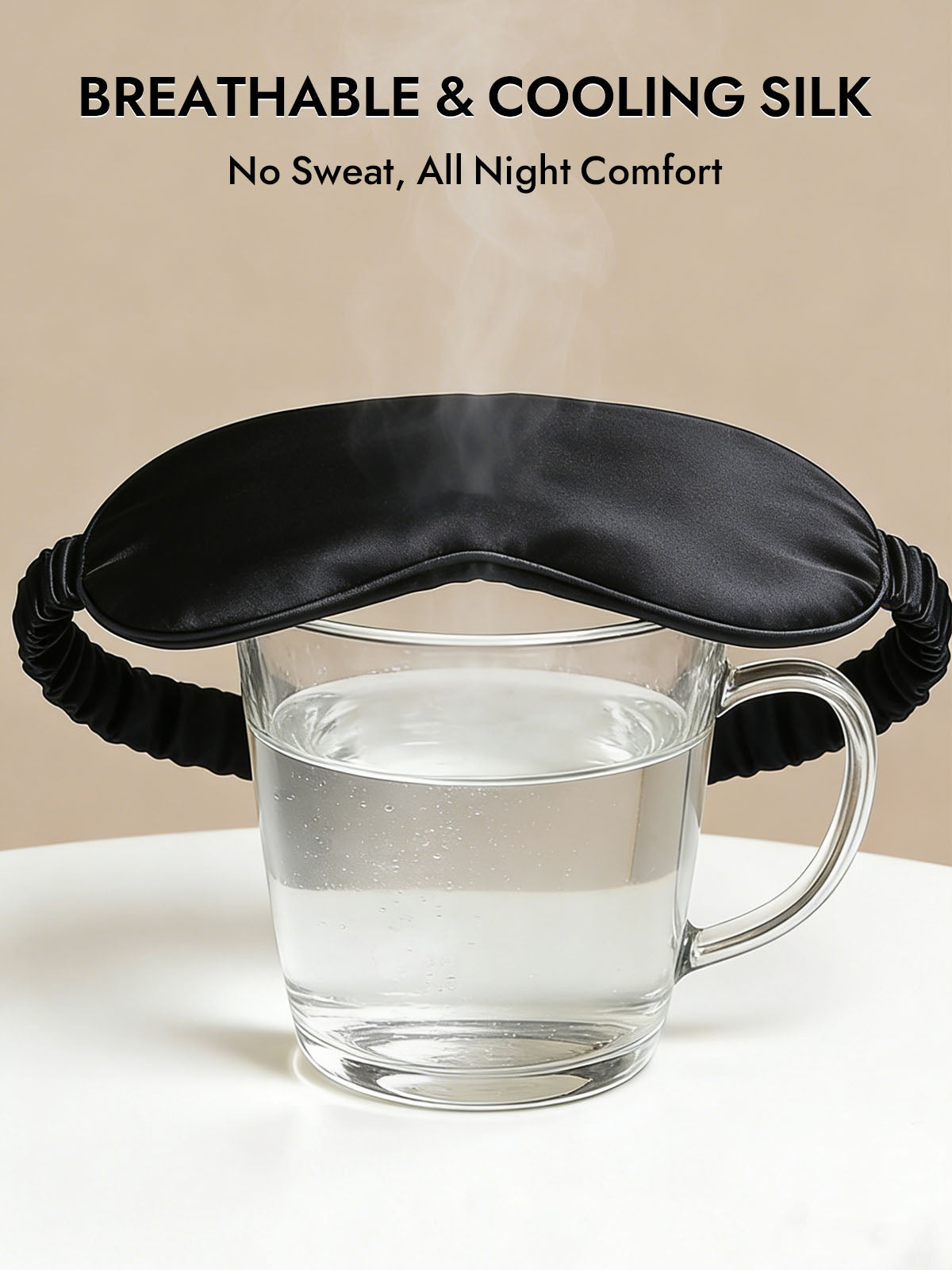 [Black] SilkSilky-CA 19Momme Pure Silk Eye Mask 004