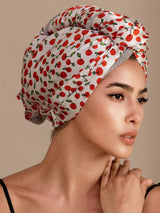 [Cherry] SilkSilky-CA Hair Towel Wrap 001
