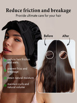 [Black] SilkSilky-CA Sleep Cap 003