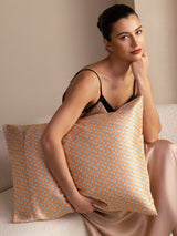 [Yellow Heart Geo] SilkSilky-CA Pillowcase 005