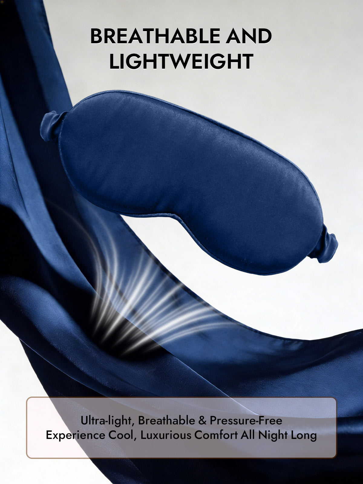 [Dark Blue] SilkSilky-CA Pure Silk Eye Mask 005