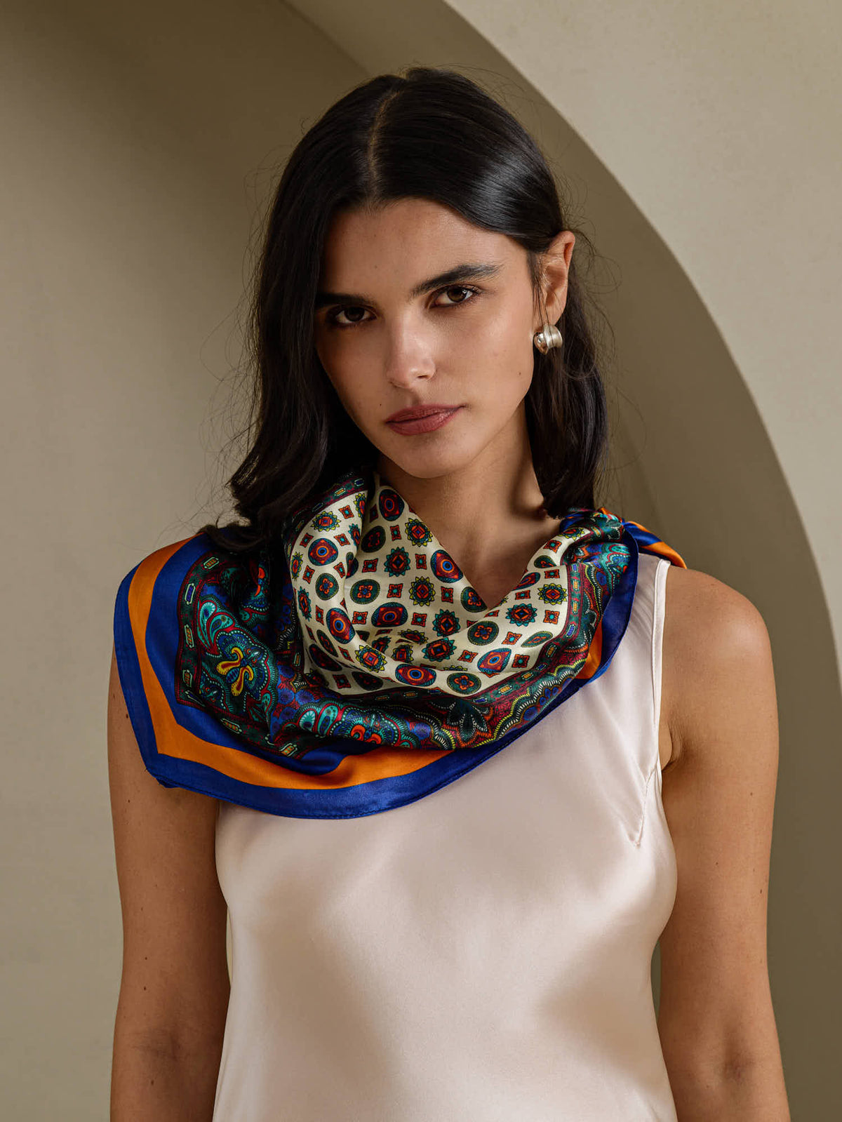 [P016] SilkSilky-CA Scarf 001