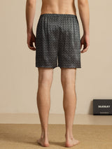 [Black Ginkgo] SilkSilky-CA Mens Sleep Bottoms 002