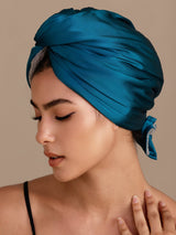 [Teal] SilkSilky-CA Hair Towel Wrap 001