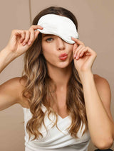 [White] SilkSilky-CA Eye Mask 003