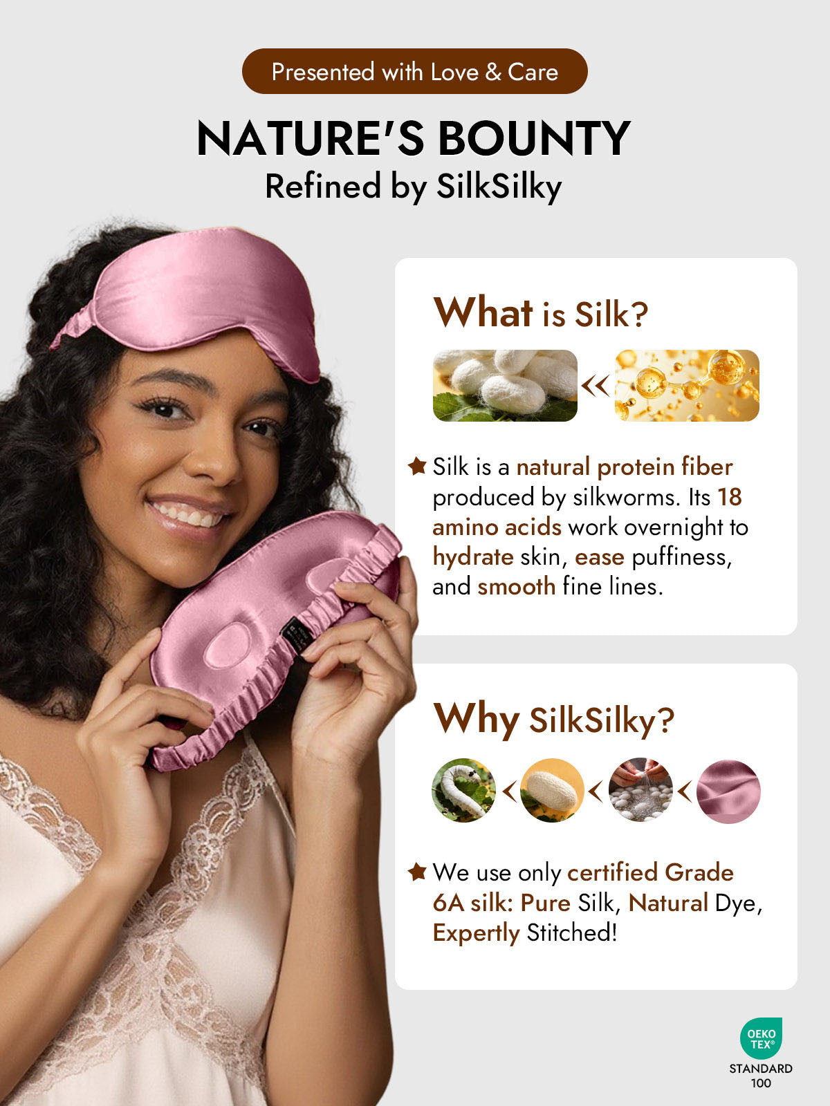 [Pale Mauve] SilkSilky-CA Eye Mask 006