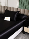 SilkSilky CA 25Momme Pure Silk Bedding Set Black 004