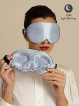 [Light Blue] SilkSilky-CA 22Momme Eye Mask 001