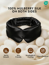 [Black] SilkSilky-CA Eye Mask 002