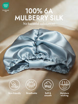 [Light Blue] SilkSilky-CA Sleep Cap 002