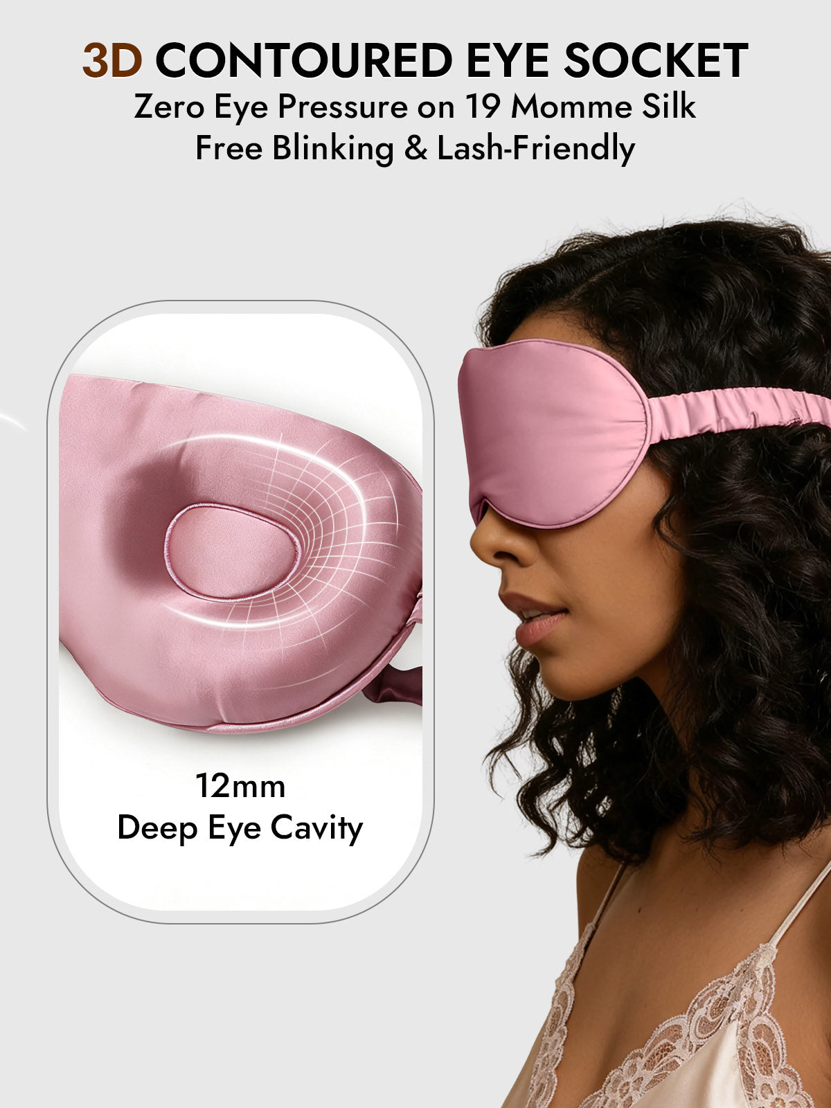 [Pale Mauve] SilkSilky-CA Eye Mask 004