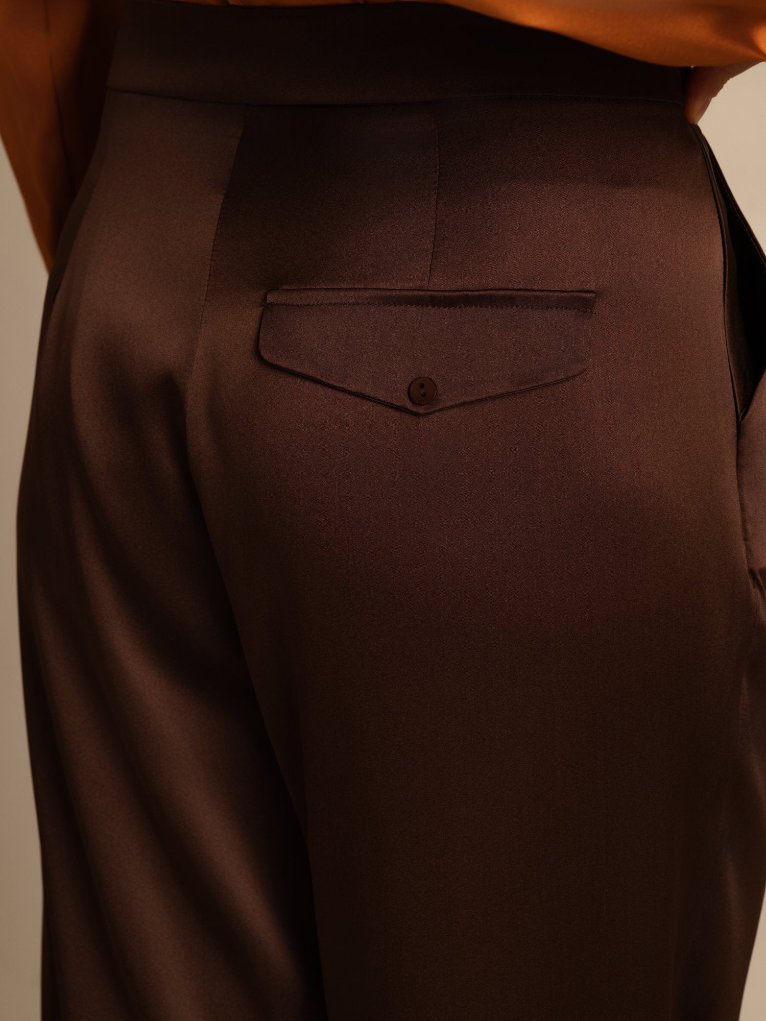 [Bitter Chocolate] SilkSilky-CA 19Momme Silk Womens Pants 003