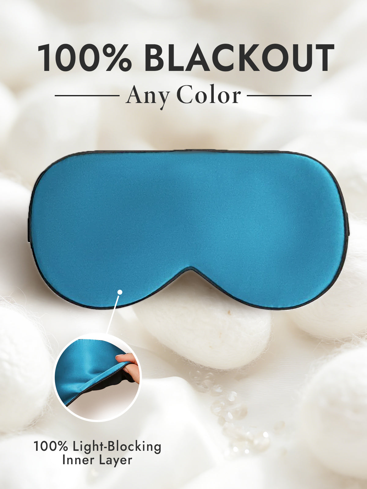 [Teal] SilkSilky-CA 19Momme Pure Silk Eye Mask 001