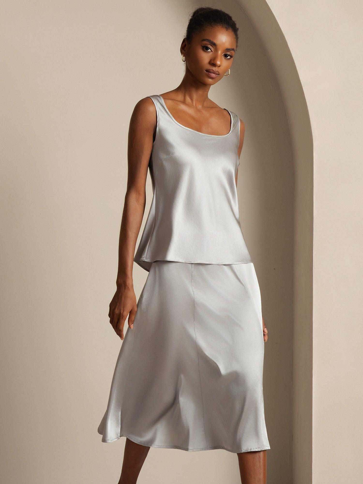 [Griffin Gray] SilkSilky-CA 19Momme Silk U Neck Camisole 004,