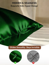 [Dark Green] SilkSilky-CA 30Momme Pillowcase 006