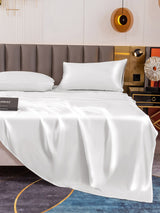 [White] SilkSilky-CA 19Momme Bedding Set 006