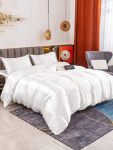 [White] SilkSilky-CA 19Momme Bedding Set 002