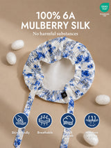[Blue and White Porcelain] SilkSilky-CA Sleep Cap 002