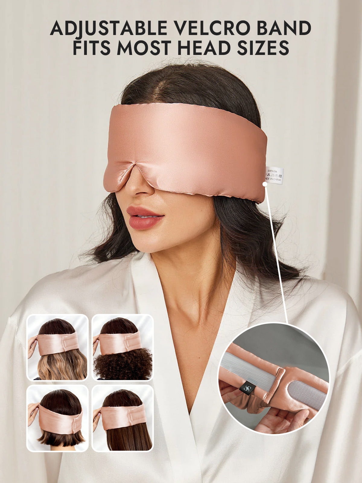 [Pink] SilkSilky-CA 19Momme Pure Silk Eye Mask 004