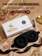[Black] SilkSilky-CA 22Momme Eye Mask 009