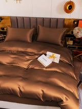 [Coffee] SilkSilky-CA 19Momme Bedding Set 006