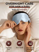 [Light Blue] SilkSilky-CA 22Momme Eye Mask 007