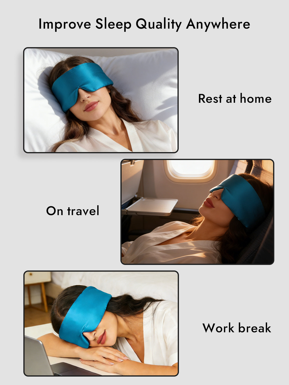 [Teal] SilkSilky-CA 19Momme Pure Silk Eye Mask 006