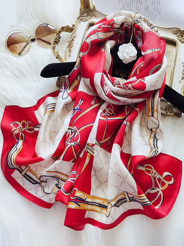 [P022] SilkSilky-CA Pure Silk Scarf 002,