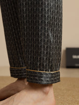 [Black Ginkgo] SilkSilky-CA Mens Sleep Bottoms 004