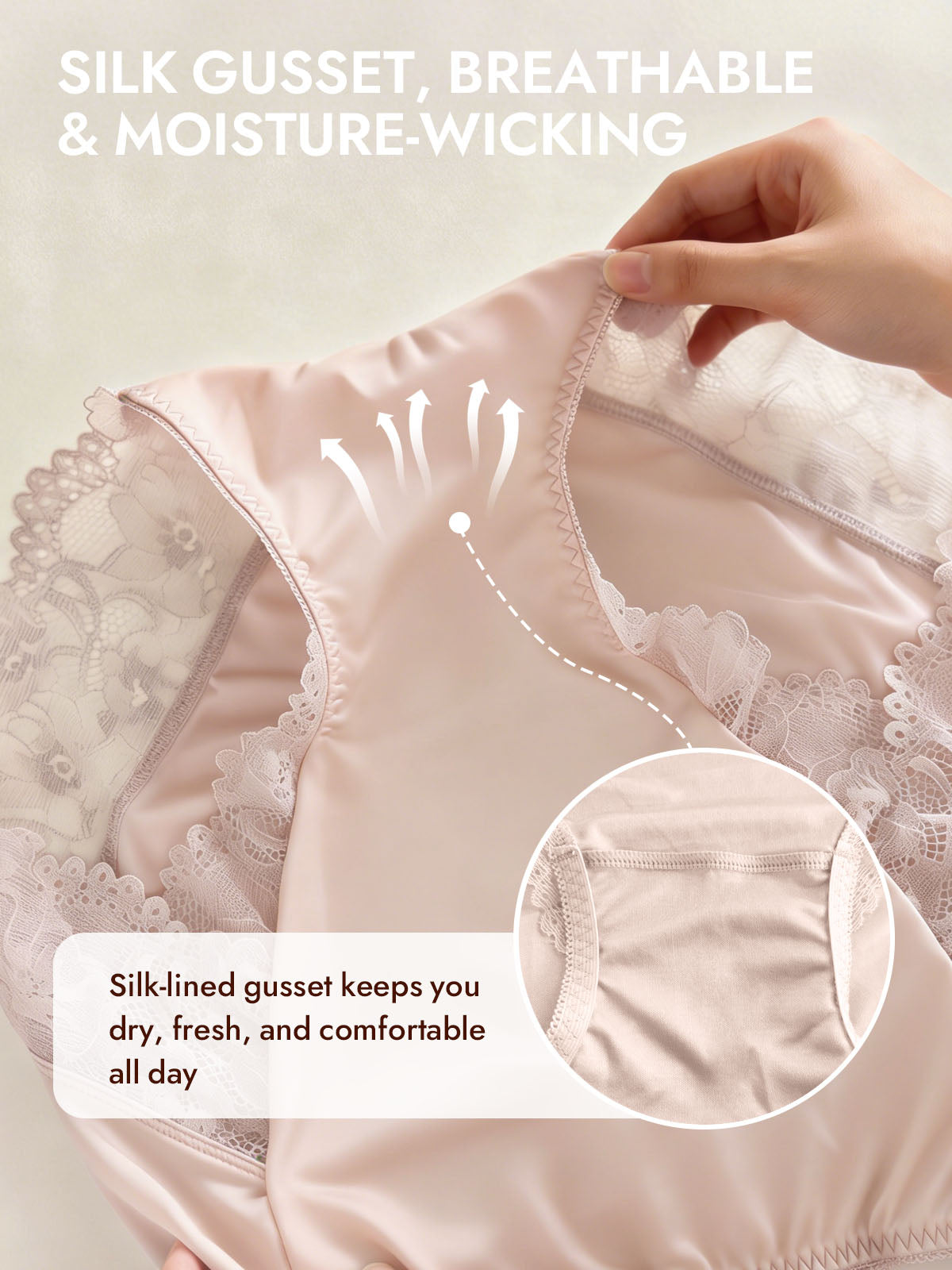 [Pink] SilkSilky-CA 100% Silk Jersey Panty 005