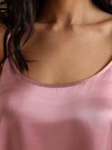 [Pale Mauve] SilkSilky-CA Spaghetti Strap Camisole Set 004