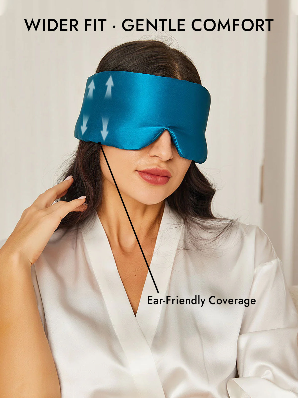 [Teal] SilkSilky-CA 19Momme Pure Silk Eye Mask 005