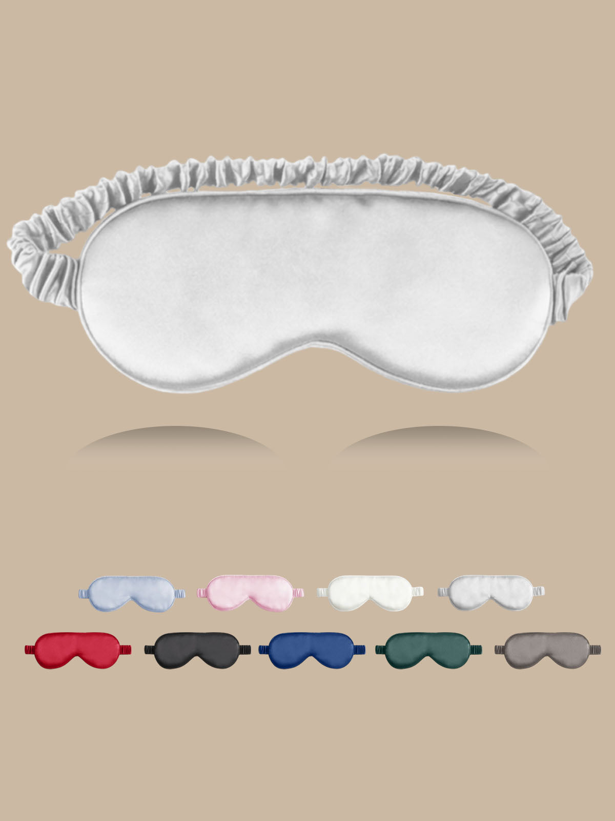 [Silver] SilkSilky-CA 19Momme Pure Silk Eye Mask 001