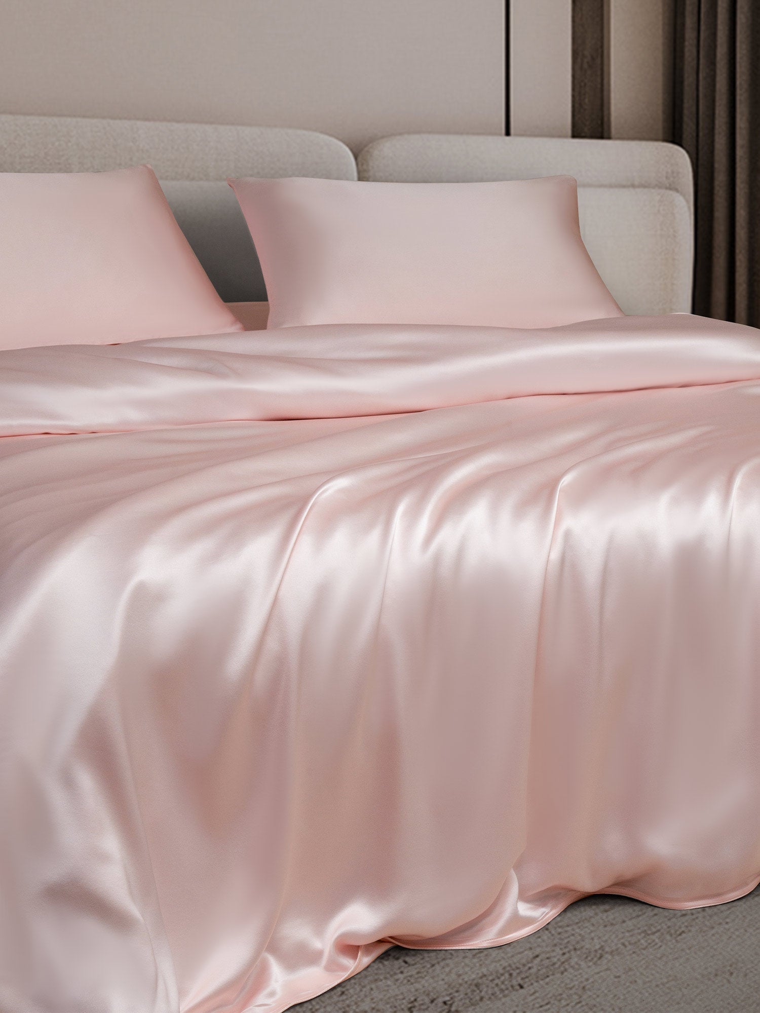 [Pink] SilkSilky-CA 19Momme Bedding Set 003