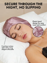 [Pale Mauve] SilkSilky-CA Sleep Cap 004