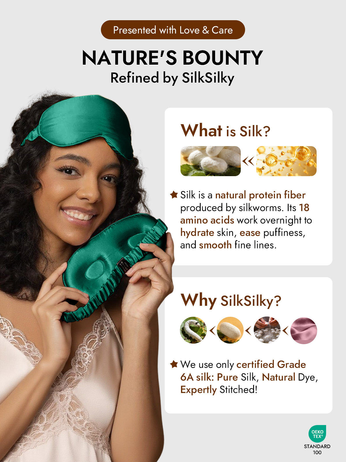 [Dark Green] SilkSilky-CA Eye Mask 006