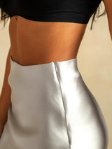 [Light Gray] SilkSilky-CA Skirt 004