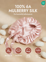 [Pink] SilkSilky-CA Sleep Cap 002