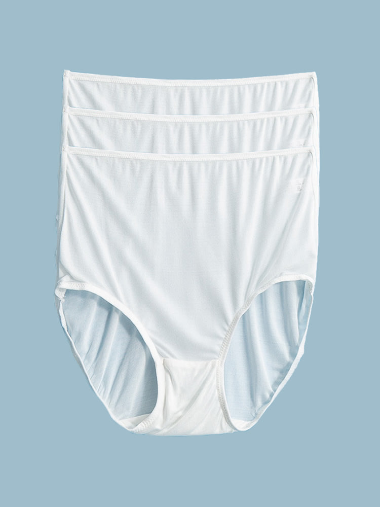 SilkSilky-CA Silk Knitted Panty White 003