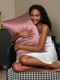 SilkSilky-CA 30Momme Pure Silk Pillowcase PaleMauve 001