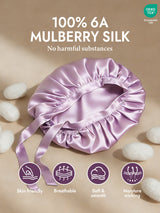 [Lavender] SilkSilky-CA Sleep Cap 002