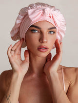 [Light Pink] SilkSilky-CA Sleep Cap 001
