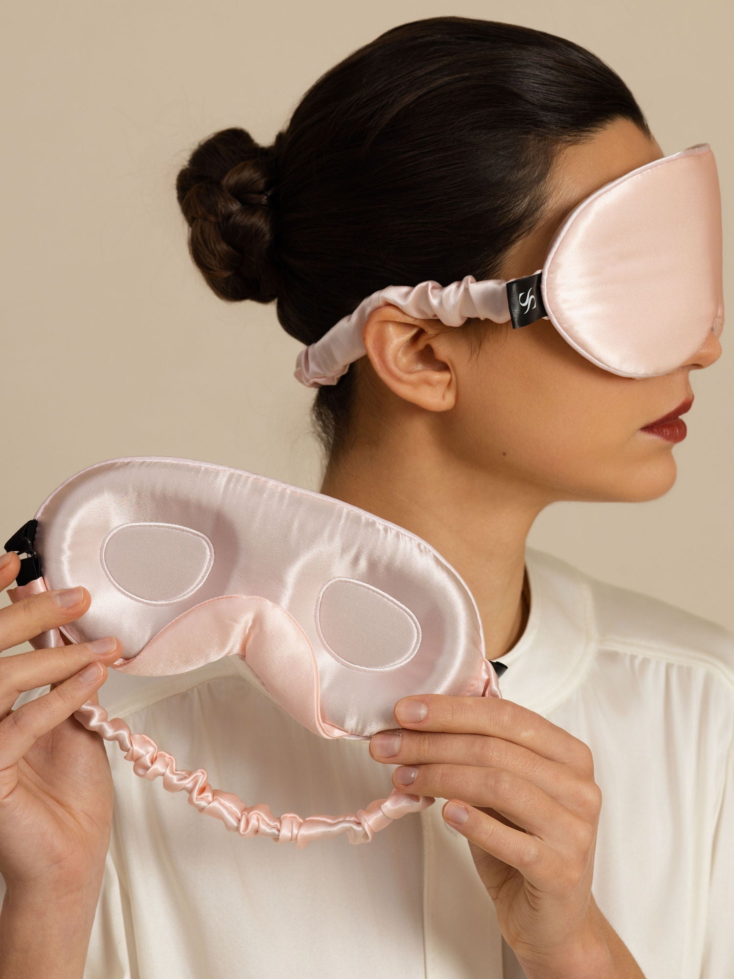 [Pink] SilkSilky-CA 22Momme Eye Mask 003