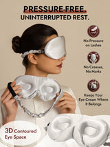 [Light Gray] SilkSilky-CA 22Momme Eye Mask 003